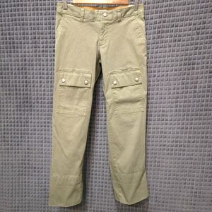 VTG Low Rise Cargo Pants 29x28 Y2K Safari Olive Jeans Street Baddie Grunge 90s